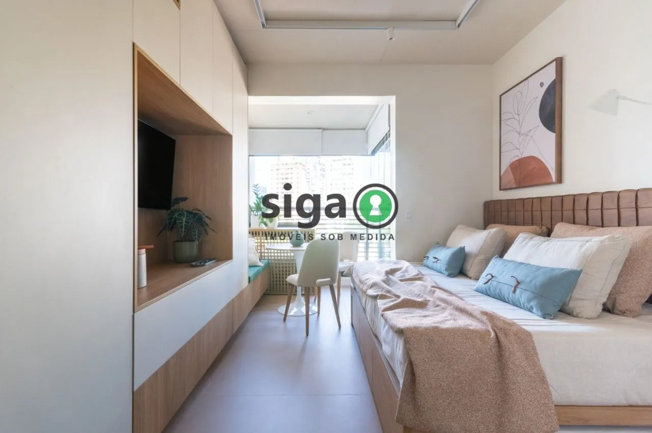 Foto do imóvel Apartamento Studio para venda no Brooklin mobiliado, São Paulo - SP