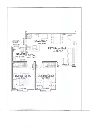 Imagem Apartamento 2 quartos para venda no bairro Nossa Senhora das Graças em Caxias do Sul