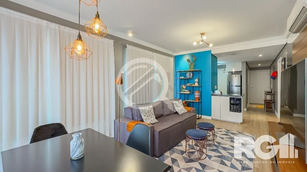 Imagem Apartamento lindamente decorado de 2 suÃ­tes, Lavabo, Churrasqueira e 2 vagas de garagens cobertas Ã...