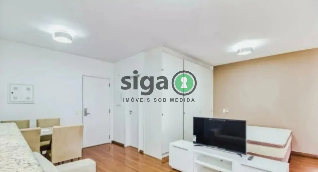 Imagem Apartamento Mobiliado para Venda - 1 Dormitório, 1 Vaga - Vila Nova Conceição