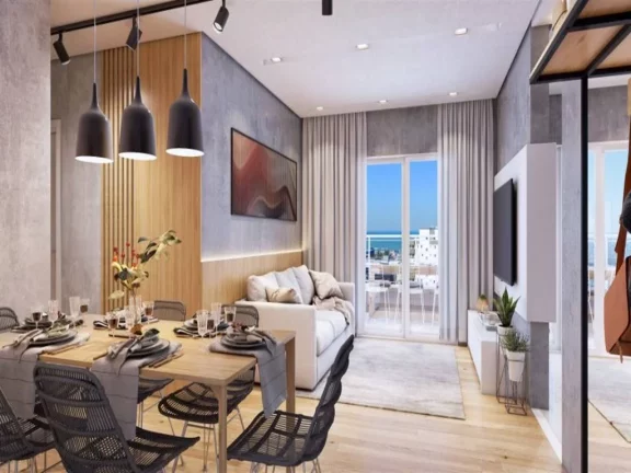 Imagem Apartamento com 2 dormitórios à venda, 76 m² por R$ 364.300,00 - Mirim - Praia Grande/SP