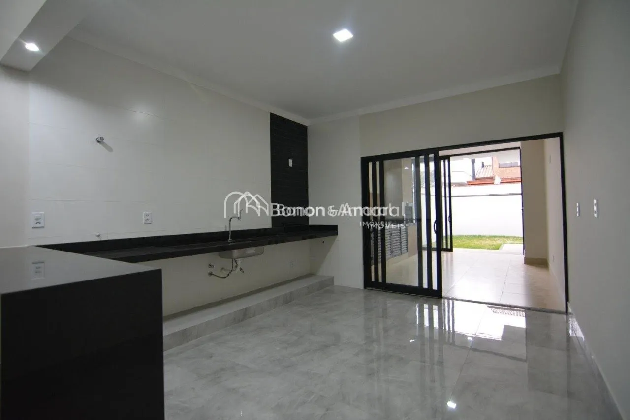 Imagem Casa térrea nova de 3 suítes à venda no Condomínio Reserva Real - Paulínia/SP.