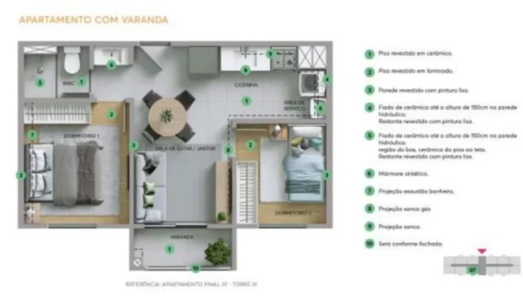 Imagem RESIDENCIAL NASCENTE SEMPRE VIVA - MRV - Apto 32,47m² a 71,5m², em condomínio fechado em Pirituba!