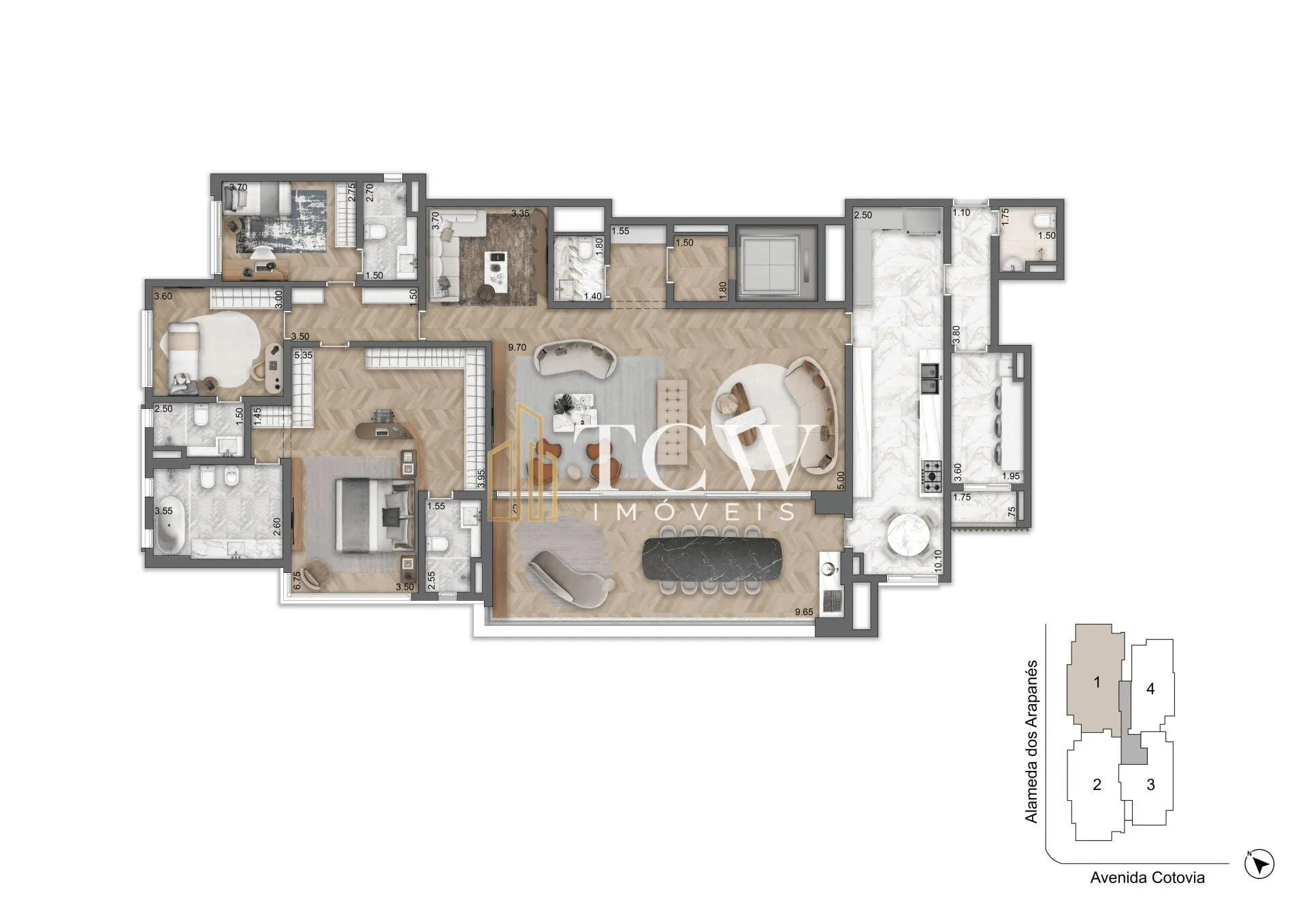 Imagem Apartamento à venda no bairro Moema - São Paulo/SP, Zona Sul
