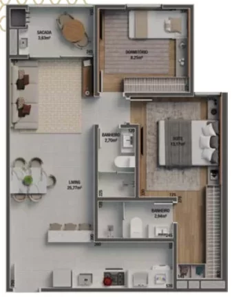 Imagem Ilha de Maiorca - Apartamento à venda no bairro Vila Operária - Itajaí/SC