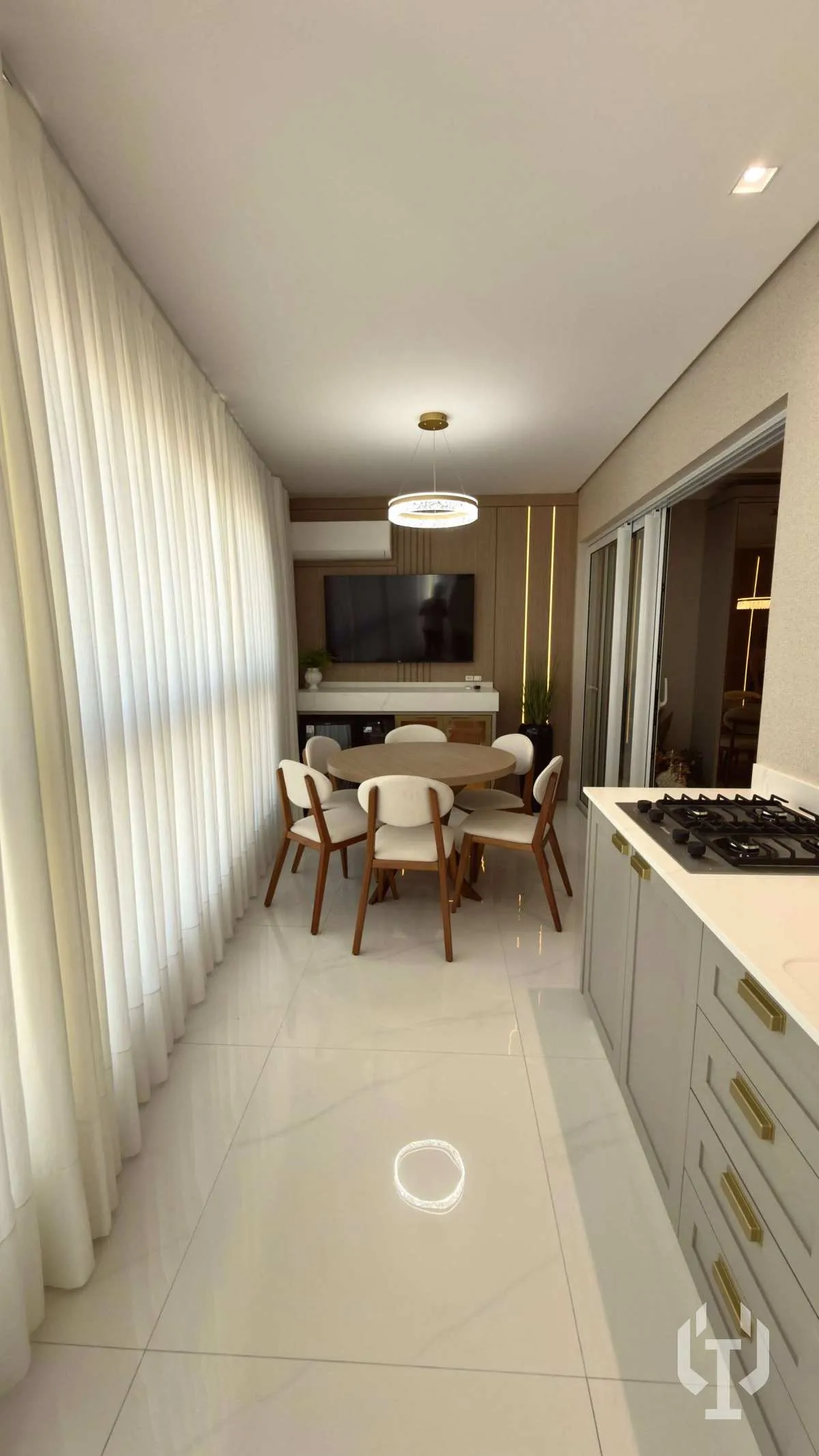 Imagem Apartamento San Lorenzo Dallo à venda, com 4 suítes, 4 vagas e finamente mobiliado no centro de Itapema