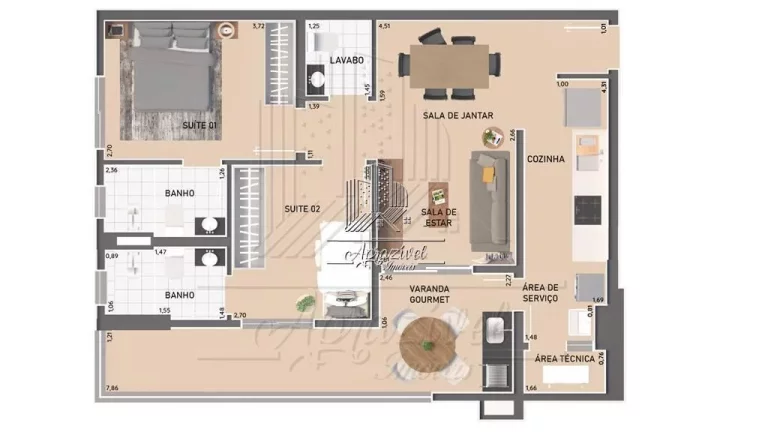 Imagem Apartamento para Venda em Praia Grande, Canto do Forte, 2 dormitórios, 2 suítes, 1 banheiro, 1 vaga