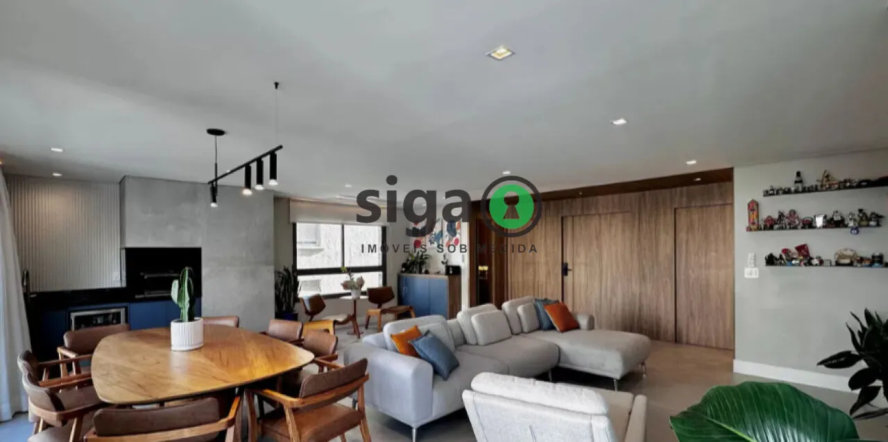 Imagem Apartamento de 141m2 à venda no Brooklin, com 03 suítes e 2 vagas