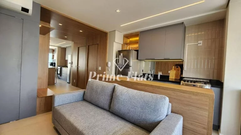 Imagem Flat disponível para venda no Op Art Ibirapuera na Vila Clementino, com 55m², 1 dormitório e 1 vaga de garagem