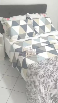 Imagem Quarto e sala mobiliado na Praia da Costa