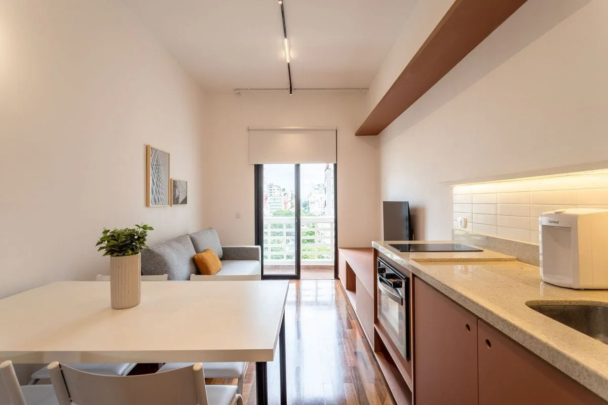 Imagem Apartamento com 1 Quarto para alugar, 35m² - Santa Cecília