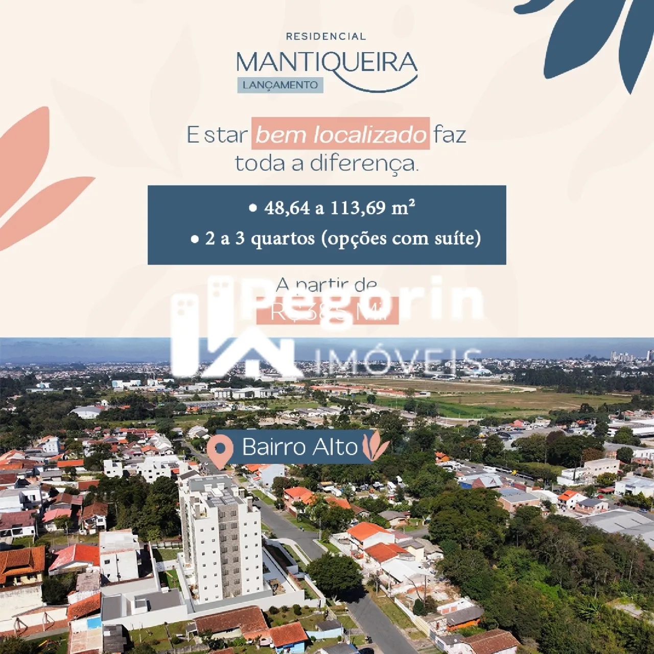Imagem Apartamento à venda em Curitiba, Bairro Alto, com 2 quartos, 56,00m²