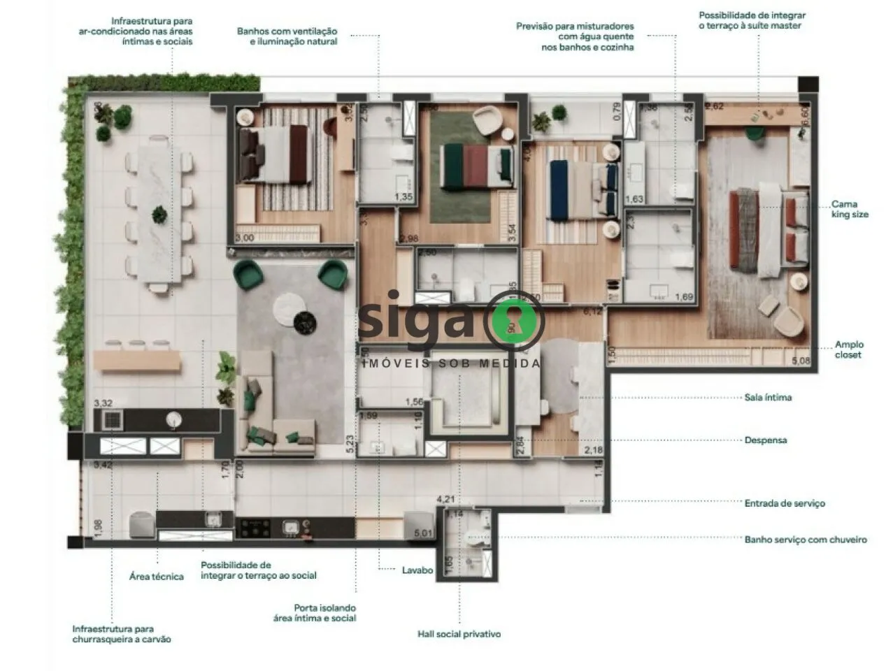 Imagem Apartamento para venda na Vila Mariana 04 suítes, São Paulo - SP