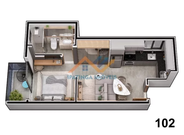 Imagem Apartamento Studio no bairro Horto em Ipatinga