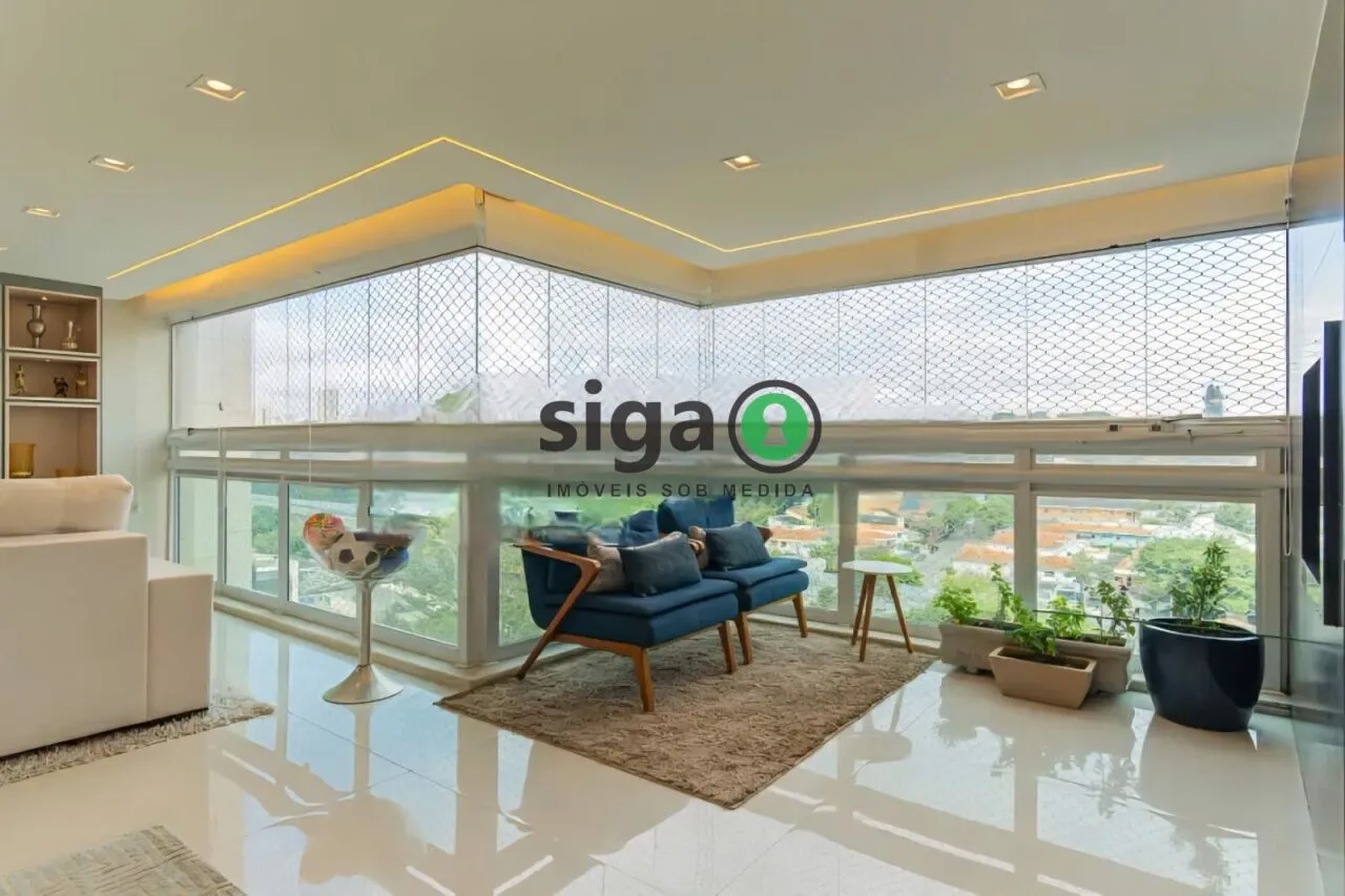 Imagem Apartamento para locação Campo Belo 154m², 3 suítes, reformado, varanda gourmet, vista verde