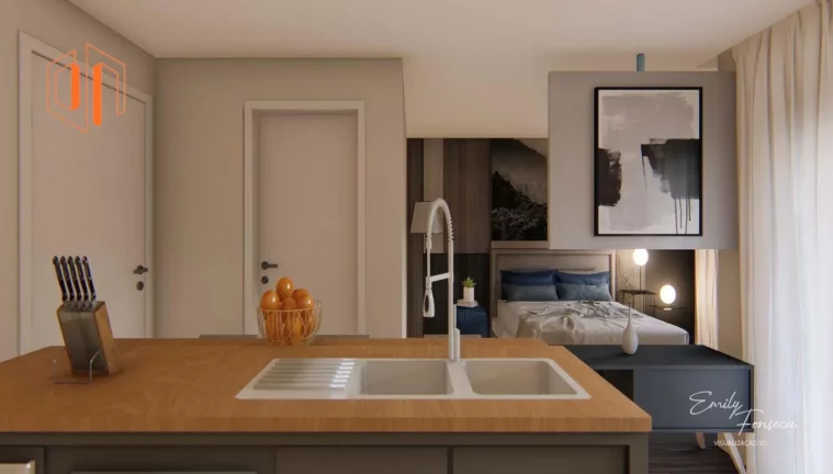 Imagem Apartamento para Venda em Curitiba, Capão Raso, 2 dormitórios, 1 suíte, 2 banheiros, 1 vaga