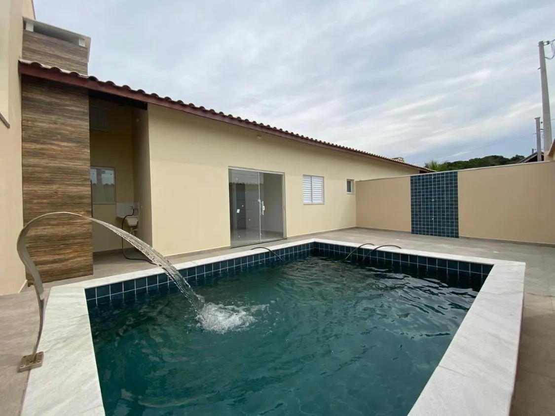 Imagem CASA NOVA COM PISCINA E ACEITA FINANCIAMENTO BANCÁRIO NO CIBRATEL II EM ITANHAÉM