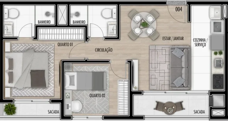 Imagem Apartamento à venda em Curitiba, Santa Cândida, com 3 quartos, 57,94m²