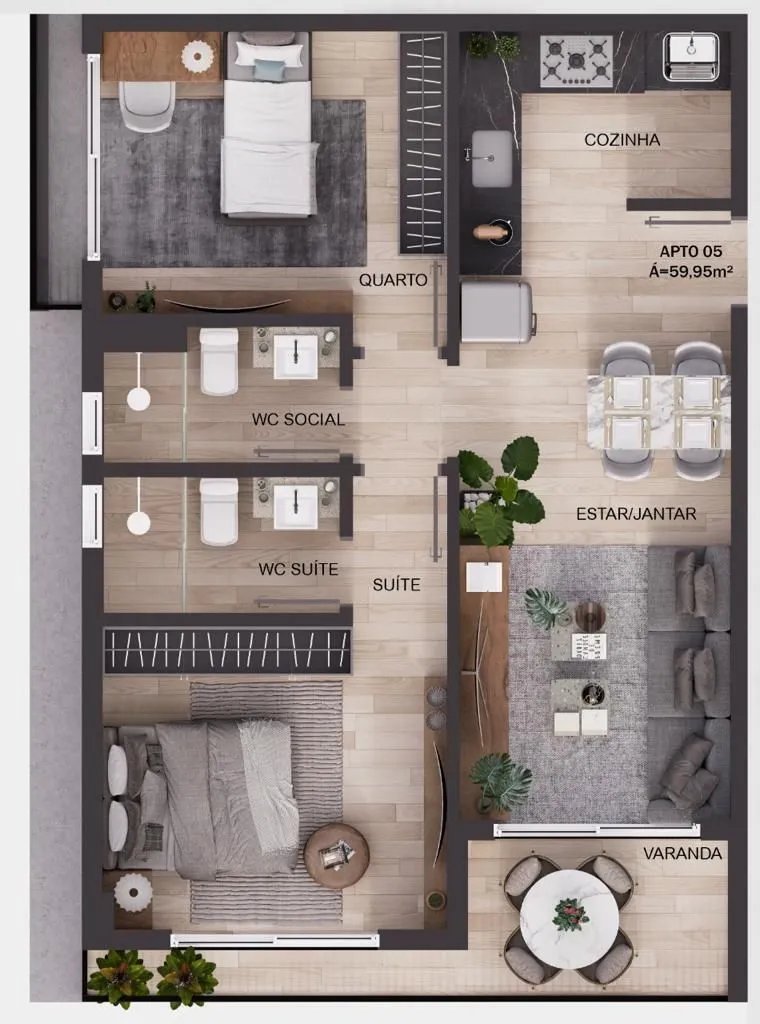 Imagem Flat à venda, 25 m² por R$ 398.997,00 - Intermares - Cabedelo/PB