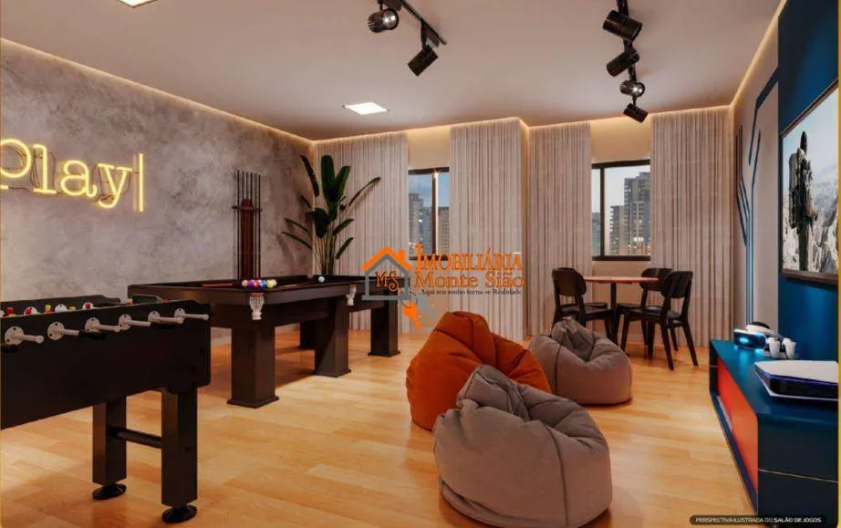 Imagem Apartamento com 2 dormitórios à venda, 50 m² por R$ 453.602,53 - Picanco - Guarulhos/SP