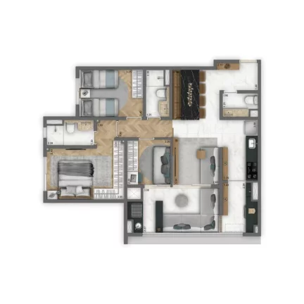 Imagem ARQ MOOCA by LIVING - CYRELA - Apto de 71m², 1 vaga de garagem e amplo lazer e rooftop!!