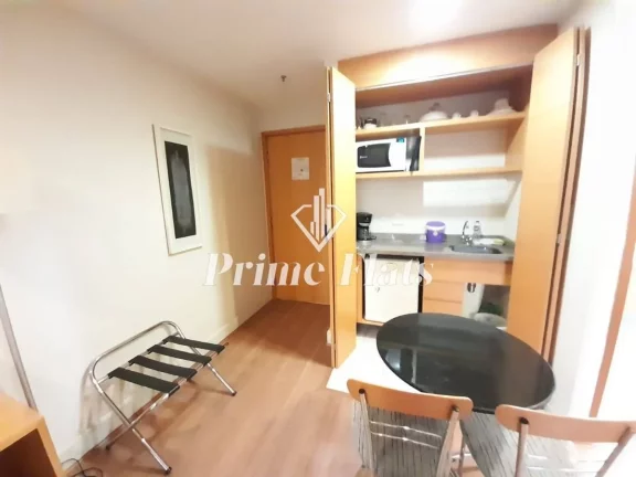 Imagem Flat disponível para locação no Transamérica Executive Jardins, com 28m², 1 dormitório e 1 vaga