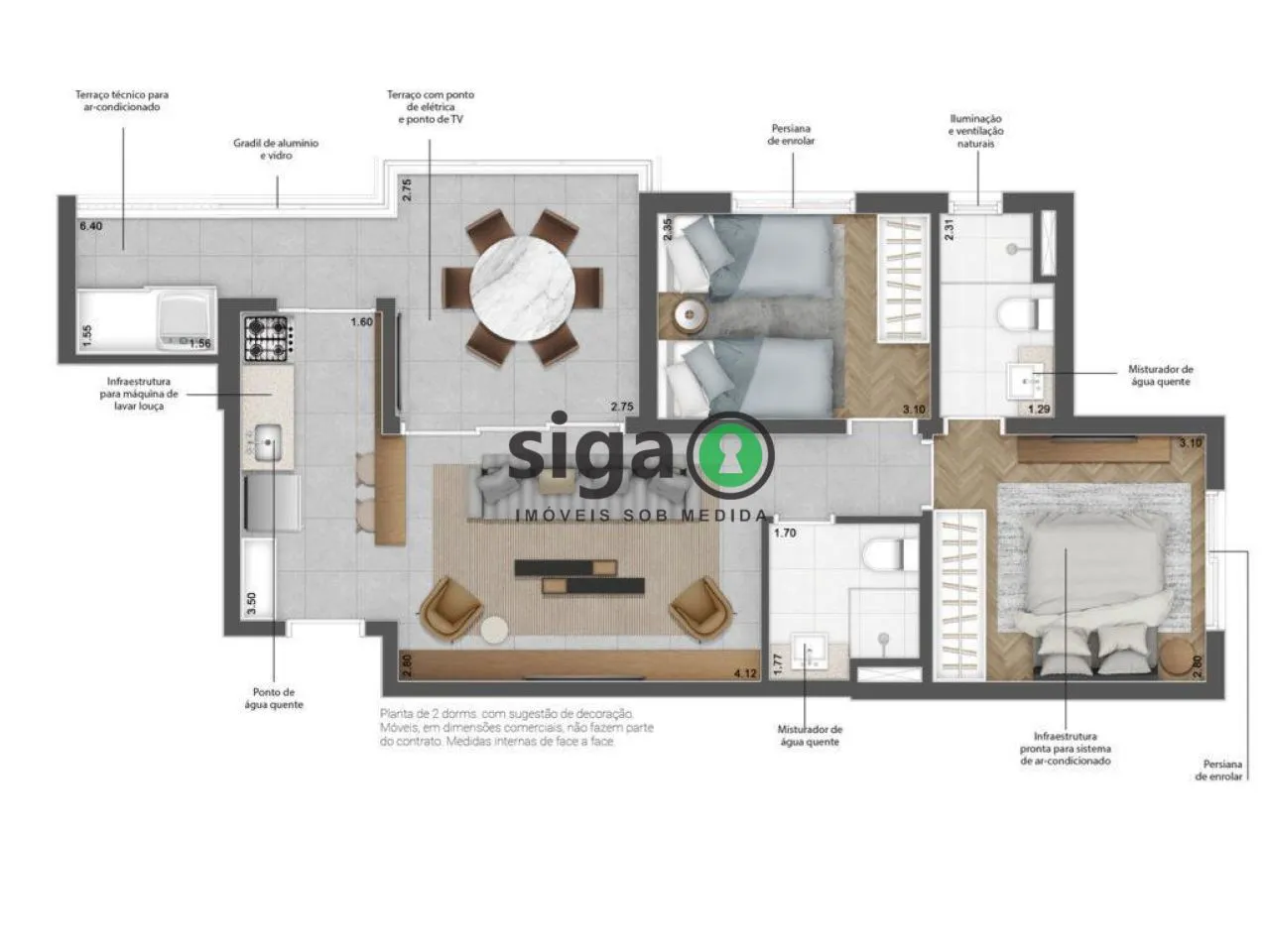 Imagem Apartamento para venda no Brooklin, São Paulo - SP