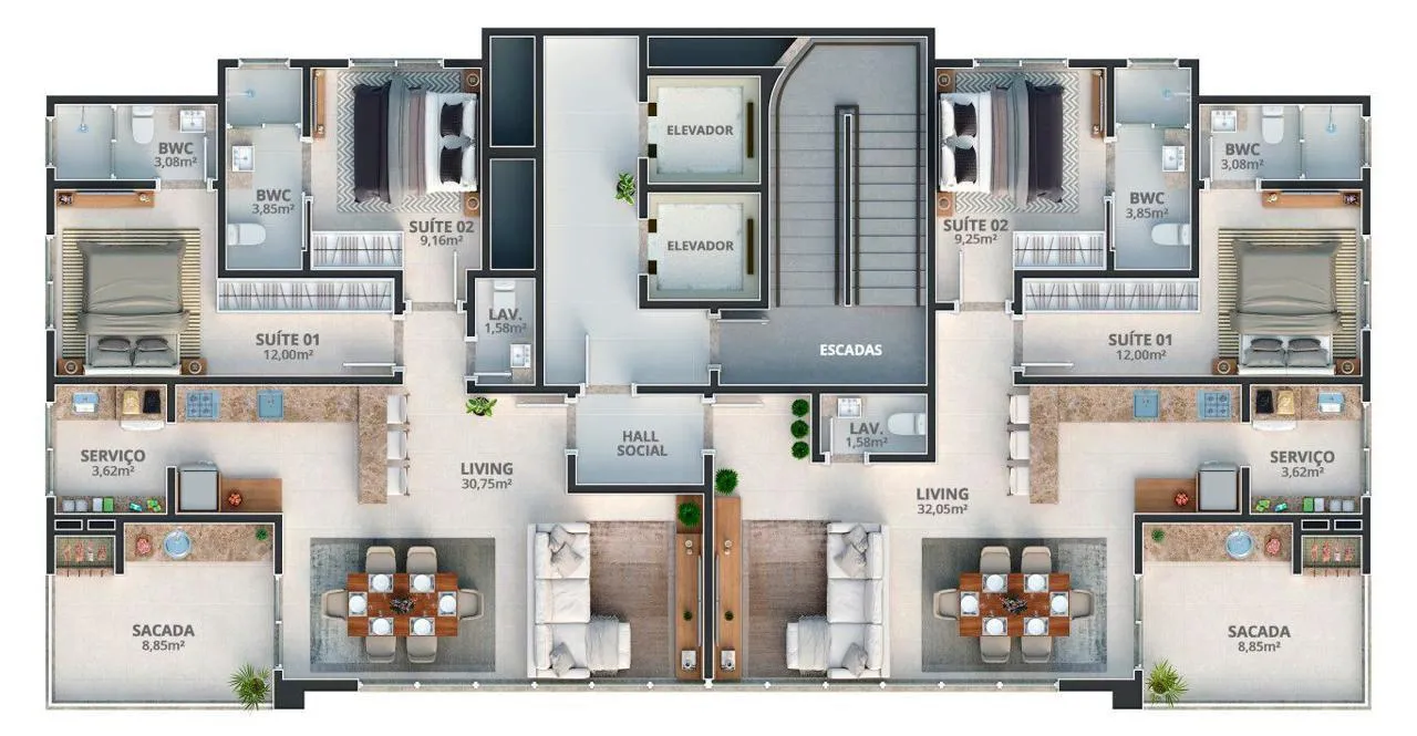 Imagem Apartamento à venda com 87.22m2 por R$ 1.000.000,00