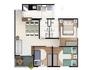 Imagem Condomínio Verte Belém, APARTAMENTO COM 3 QUARTOS EM BELÉM SÃO PAULO SP