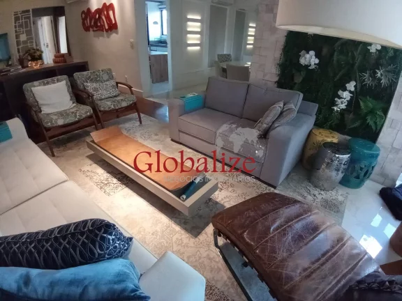 Imagem Apartamento a venda com 190m², 4 quartos, 3 suítes, dependência completa e 3 vagas na Vila Rica por R$1.900.000,00