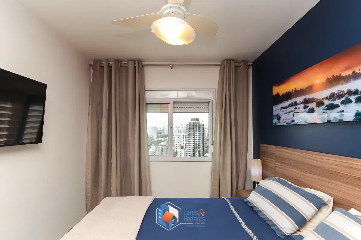 Imagem Apartamento para venda em Indianapolis com 1 quarto, sendo 1 suíte, 54m²
