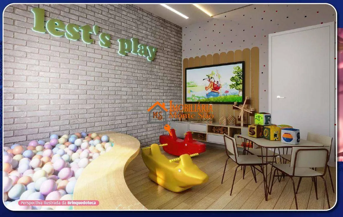 Imagem Apartamento com 2 dormitórios à venda, 38 m² por R$ 317.486,59 - Bonsucesso - Guarulhos/SP