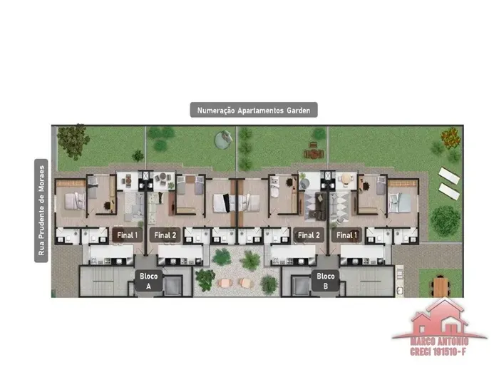 Imagem Apartamento com 2 Quartos à Venda, 59,9 m² em Vila Souto - Bauru