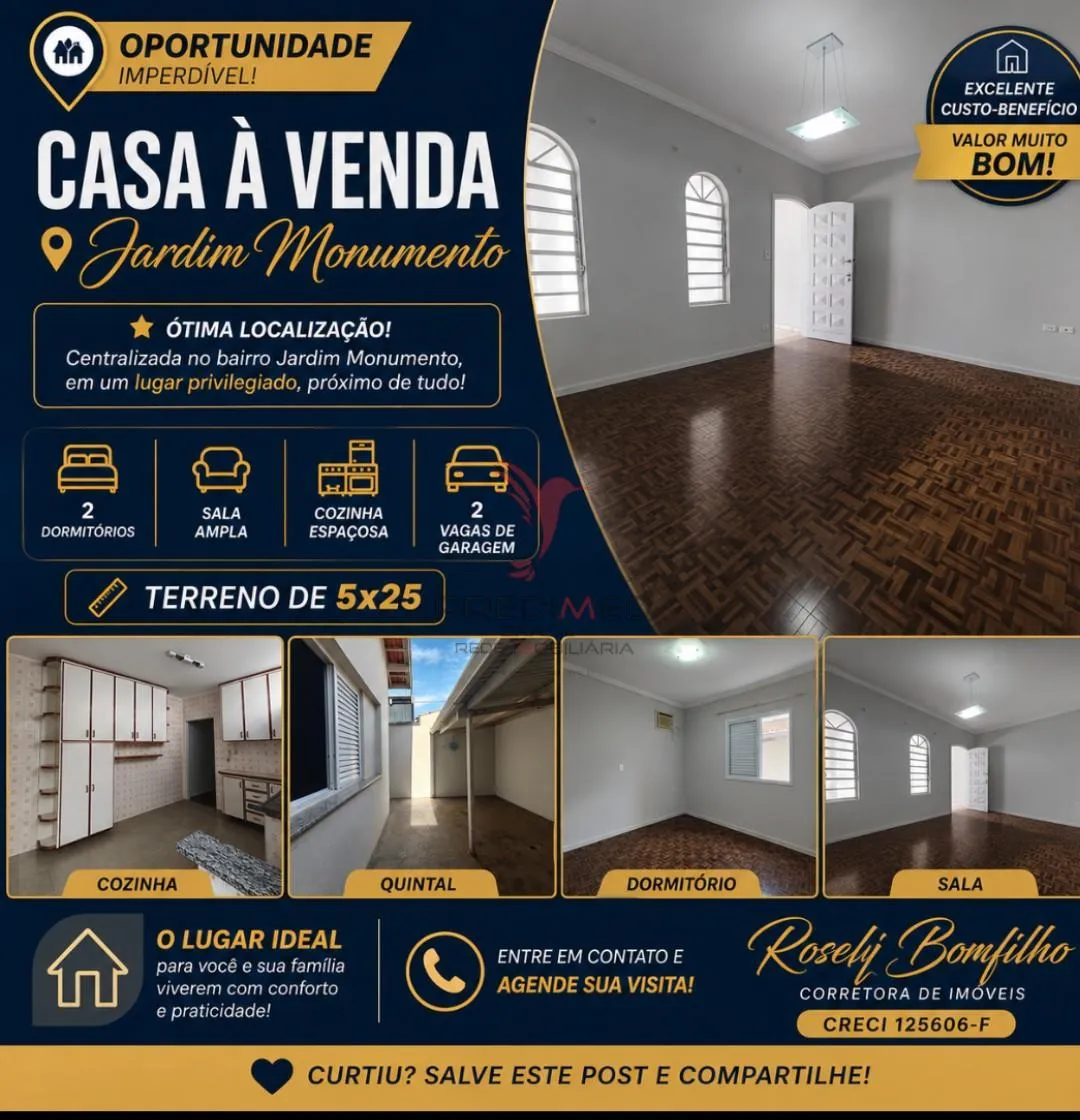 Foto do imóvel Oportunidade, Casa no Jardim Monumento em Piracicaba
