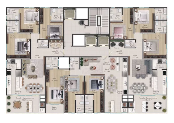 Imagem Raffaele Vinci Residenziale - Apartamento à venda no bairro Perequê - Porto Belo/SC