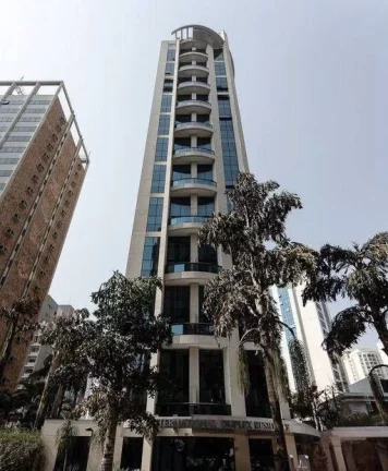 Imagem Flat disponível para venda no International Duplex Residence em Moema, com 42m², 1 dormitório e 1 vaga de garagem