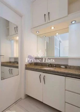 Imagem Flat disponível para venda no Condomínio Twin Towers Ibirapuera em Moema, com 74m², 2 dormitórios e 1 vaga