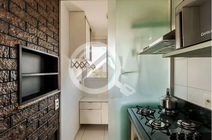 Imagem Apto. venda, no Partenon, 2 quartos, 1 suíte, fica mobiliado com móveis fixos, impecável e pronto...