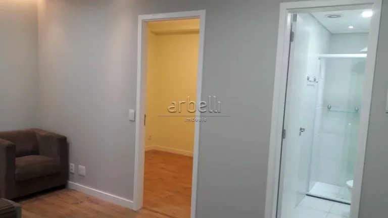 Imagem Apartamento com 33 M², 1 banheiro com box em vidro e gabinete no lavatório, 1 dormitório, cozinha...
