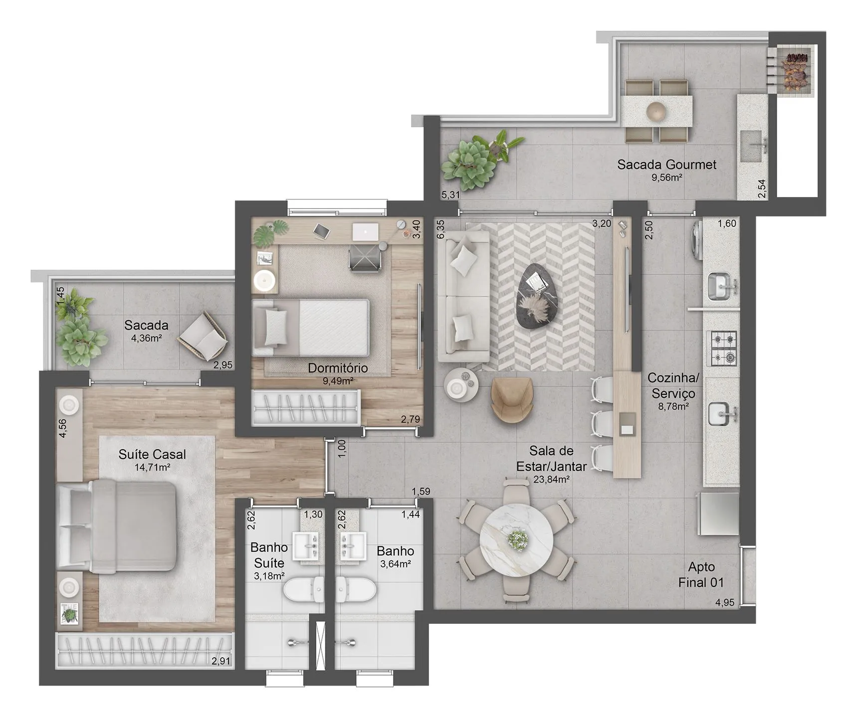 Imagem Apartamento à venda em Caxias do Sul, Madureira, com 2 quartos, 87.38m2