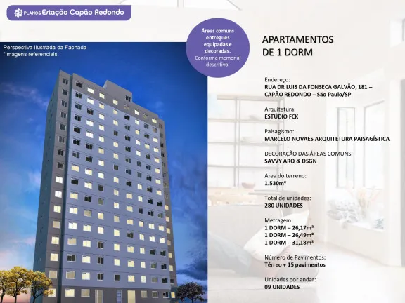 Foto do imóvel Apartamento com 1 Quarto à Venda, 31 m² em Parque Maria Helena - São Paulo