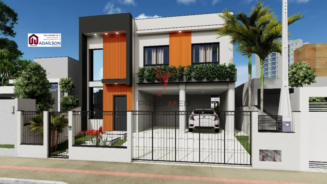 Foto do imóvel Sobrado à Venda 3 Dormitórios, sendo 1 Suíte Localização: Bairro Nova Palhoça SC, Brasil em Rua Maria Isolina da Silva - Nova Palhoça, Palhoça - SC