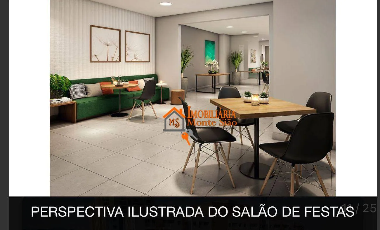 Imagem Apartamento com 2 dormitórios à venda, 44 m² por R$ 420.000,00 - Vila Antonieta - Guarulhos/SP
