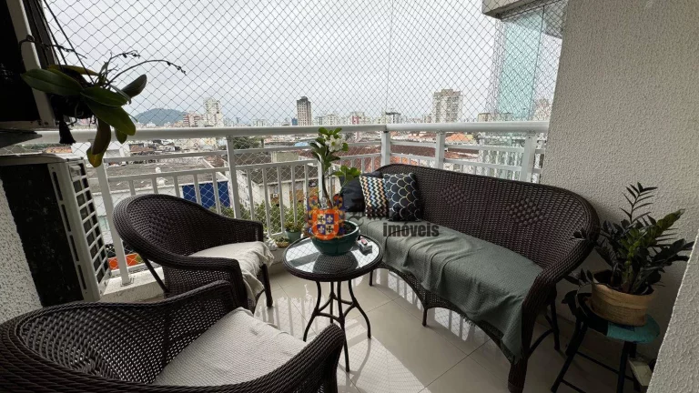 Imagem Apartamento com 3 dormitórios à venda, 84 m² por R$ 840.000 - Marapé - Santos/SP