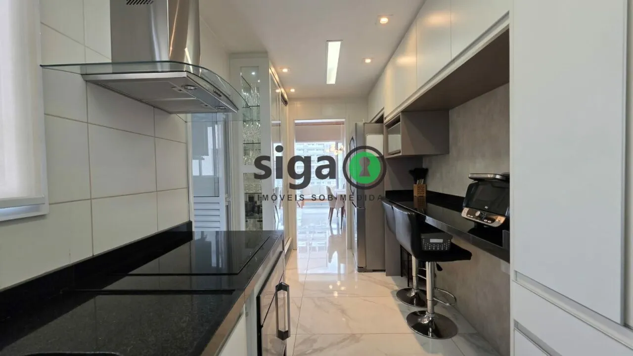 Imagem Apartamento à venda no Brooklin com 117m², 3 suítes, varanda gourmet, andar alto e lazer completo
