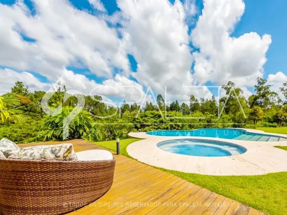 Imagem Mansão com arquitetura litorânea para locação de temporada no Terras de São José II