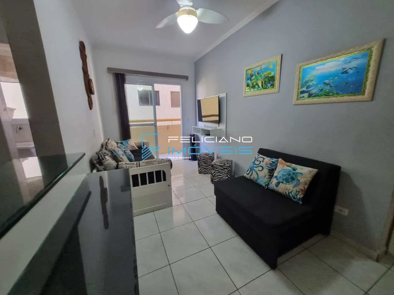 Imagem Apartamento com 1 quarto, Guilhermina, Praia Grande - R$ 355 mil, Cod: 7268