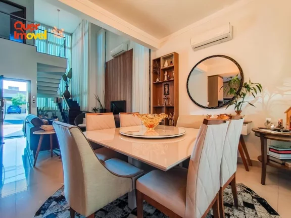 Imagem Casa em Condomínio à Venda em Ribeirão Preto-SP, Jardim Cybelli - 3 suítes, 2 salas, 5 banheiros, 4 vagas, 190,50m².