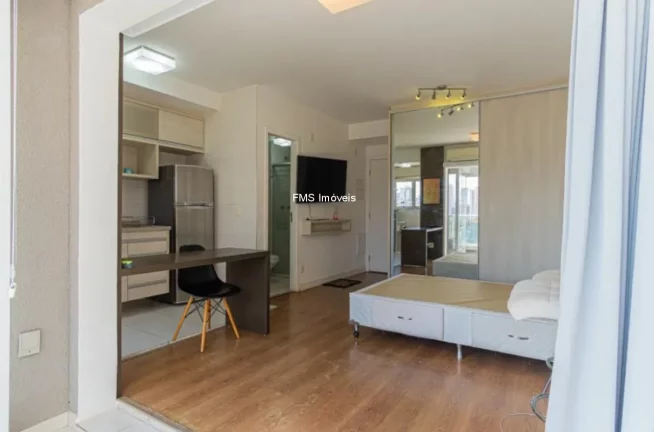 Imagem Studio para locação no Brooklin com 1 suíte, 1 banheiro, 1 vaga, 33m².
