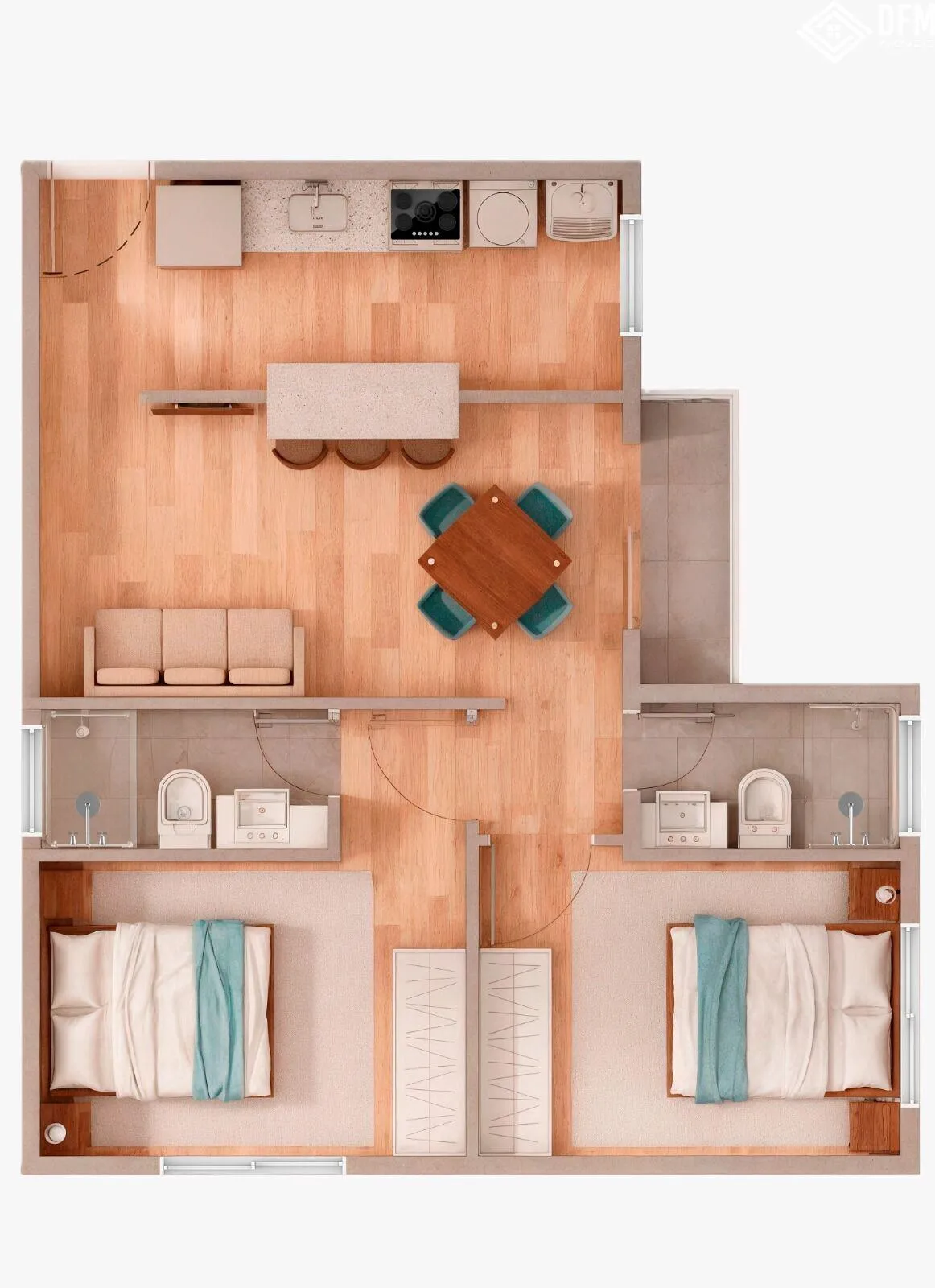 Imagem Apartamento com 2 Dormitorio(s) localizado(a) no bairro Vila Paulista em Mogi das Cruzes / Mato Grosso do Sul Ref.:80965327
